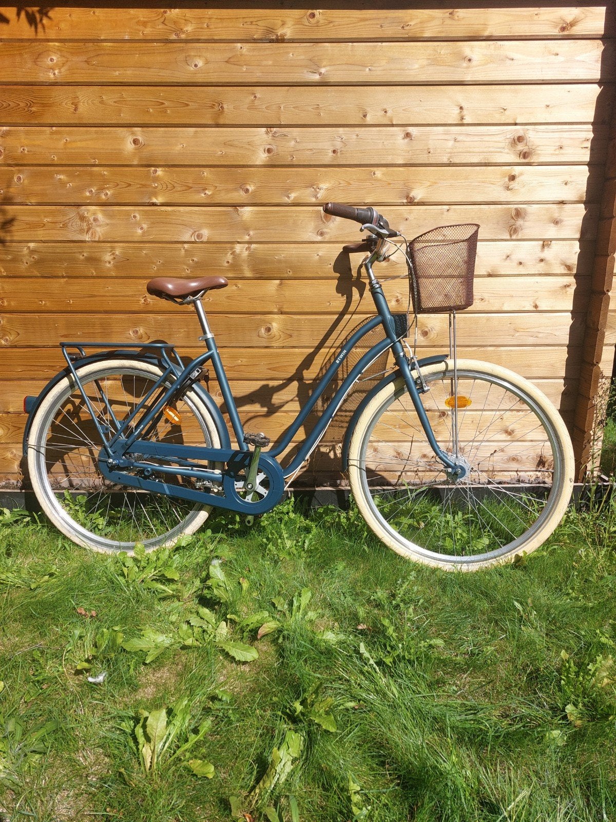 Elops stadsfiets 540 laag frame, Velgrem, Versnellingen, 56 cm of meer, Zo goed als nieuw