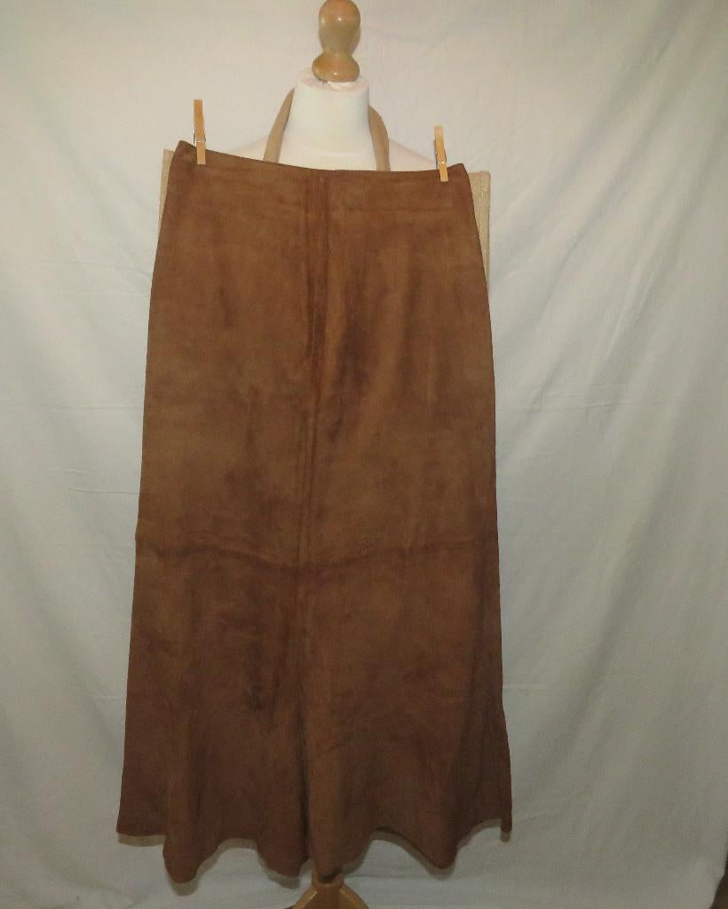 Jupe en jean en daim Scapa taille 36, Enlèvement ou Envoi, Taille 36 (S), Brun