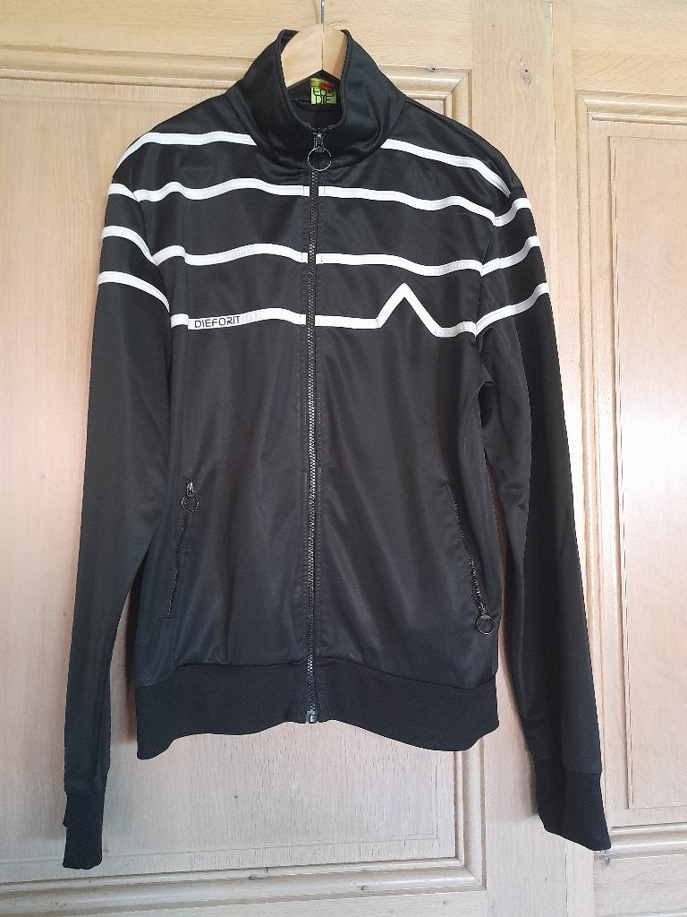 Vintage Sportieve trui / jasje - Die For It, Ophalen of Verzenden, Zo goed als nieuw, Zwart, Die For It