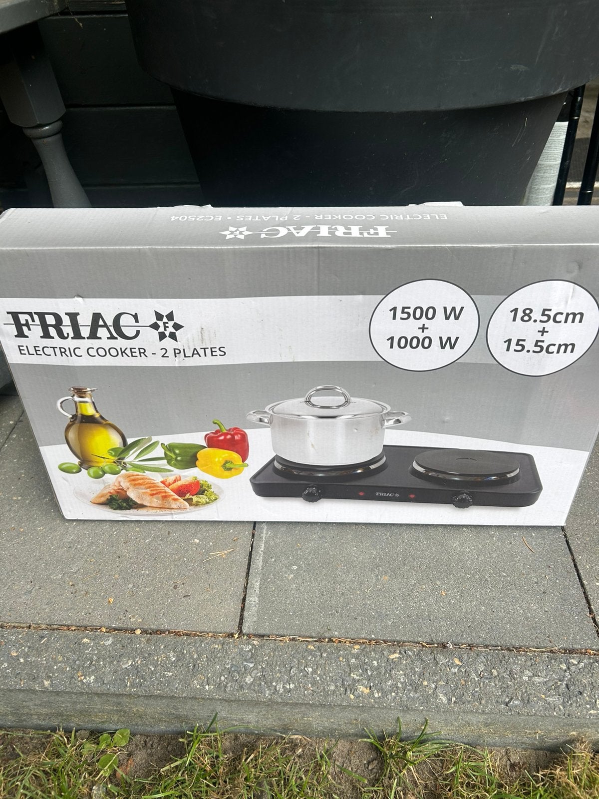 Elektrisch fornuis 2 vuren friac, Electroménager, Cuisinières, Enlèvement, Comme neuf, Électrique