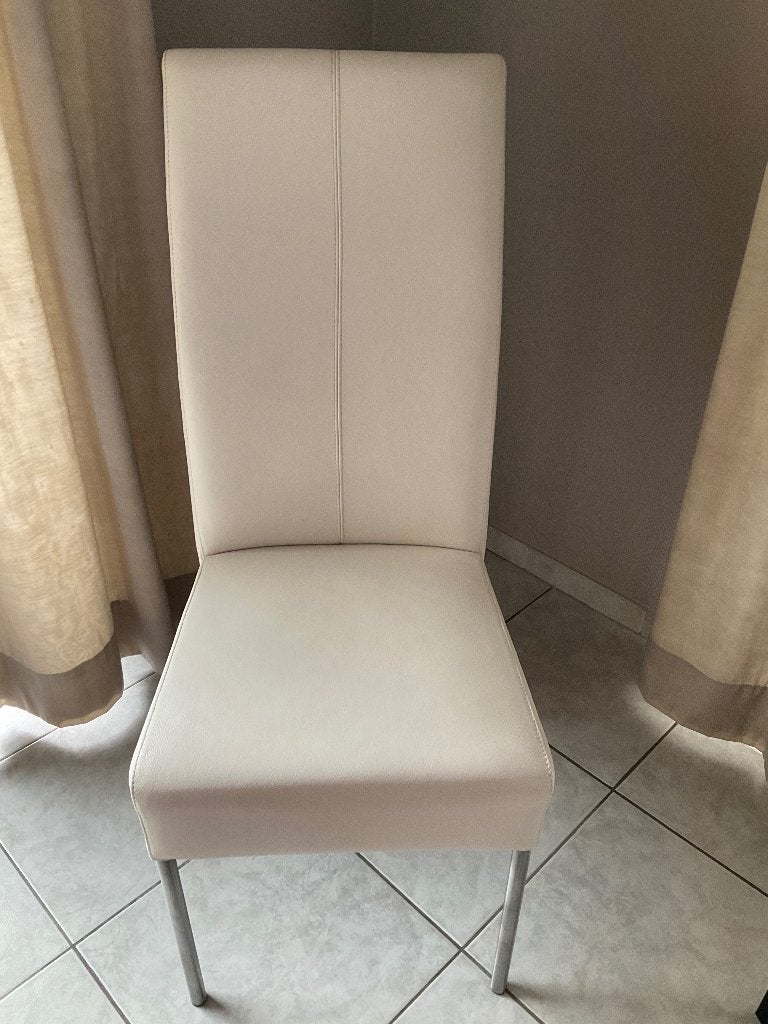 Stoelen, Ophalen, Gebruikt, Wit, Leer