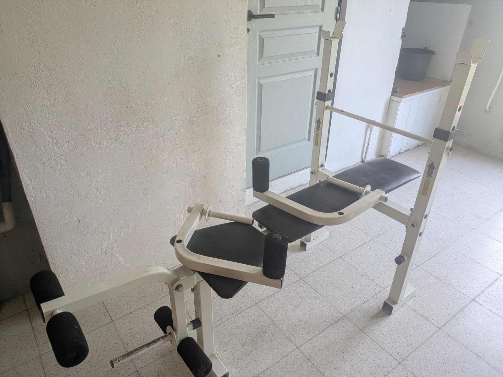bench press, Sport en Fitness, Ophalen, Gebruikt, Borst, Fitnessbank