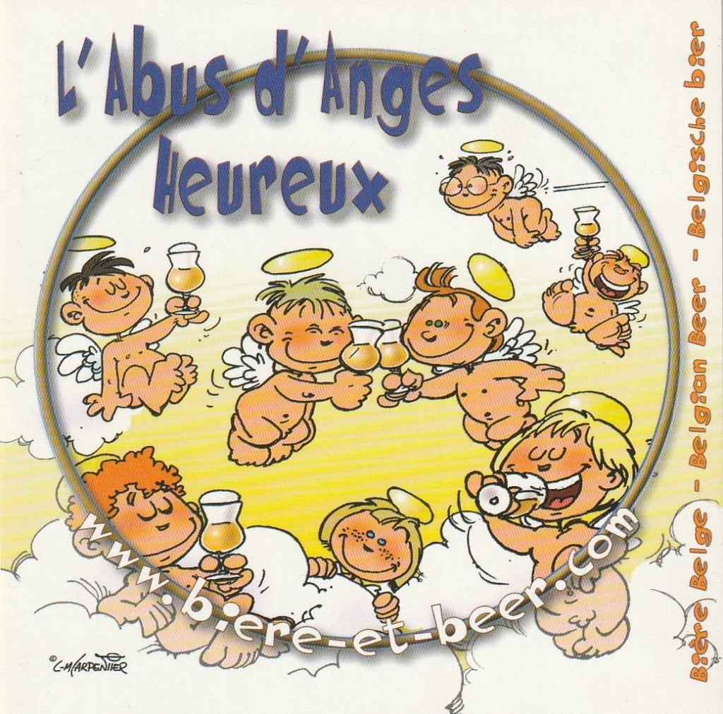 bieretiket België Vapeur:L'Abus d'Anges Heureux #2 (89x89mm), Collections, Envoi, Utilisé, Autres types, Autres marques