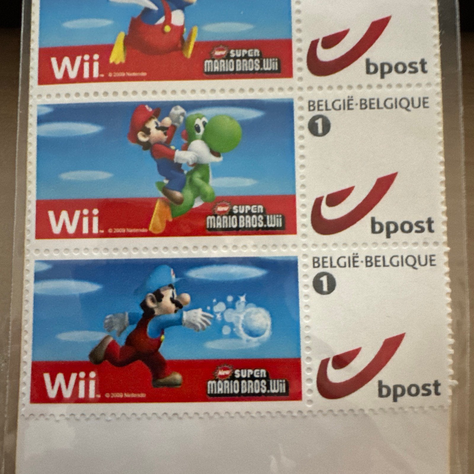 Feuillet de Timbres Nintendo New Super Mario Bros / bpost, Enlèvement ou Envoi, Non oblitéré, Autres thèmes