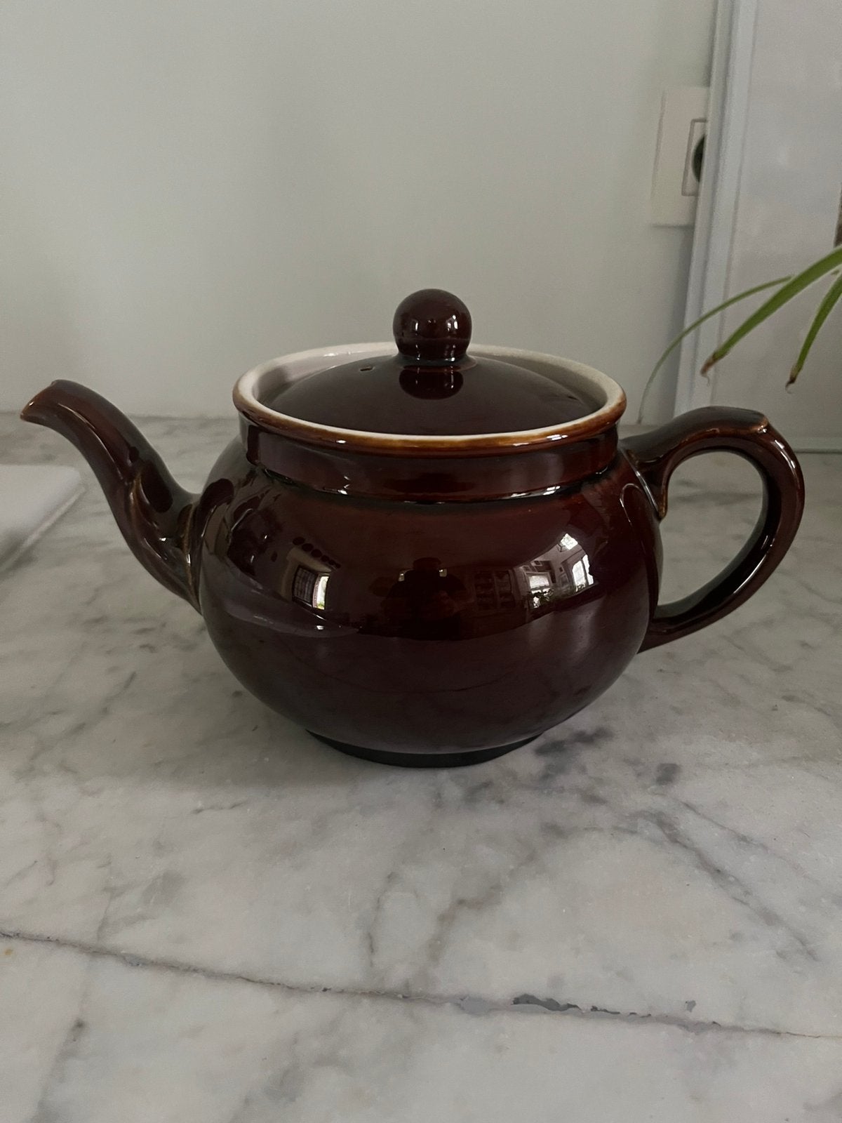 MOOIE THEEPOT VILLEROY&BOCH BRUIN TOPSTAAT SERVIES, Enlèvement ou Envoi