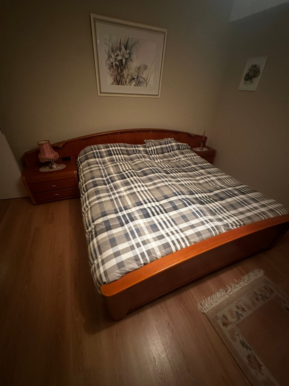 Bed 180x200 met nachtkastjes, Maison & Meubles, Enlèvement, Utilisé, Deux personnes