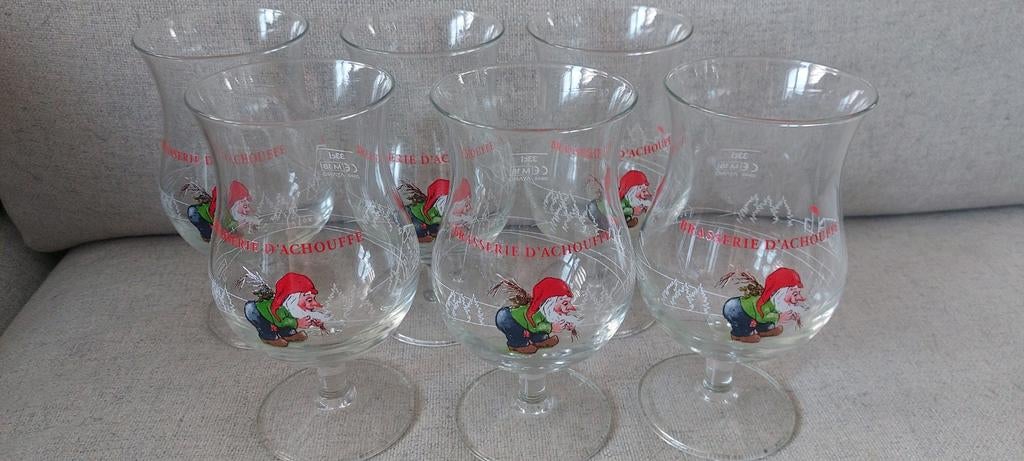 6 verres brasserie d achouffe, Enlèvement ou Envoi