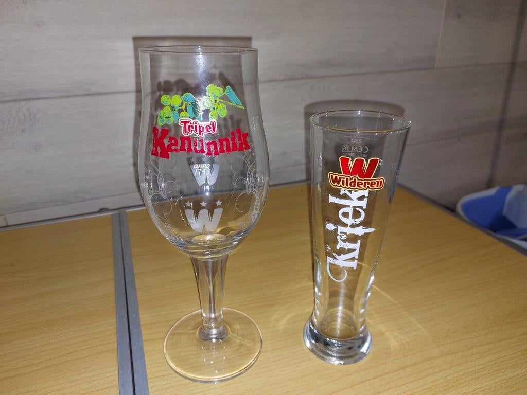 Bierglazen brouwerij Wilderen, Verzamelen, Ophalen of Verzenden, Zo goed als nieuw, Bierglas