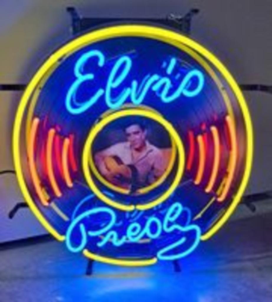 Mooie Elvis presley neon en veel andere USA gameroom neons, Enlèvement ou Envoi, Neuf, Table lumineuse ou lampe (néon)