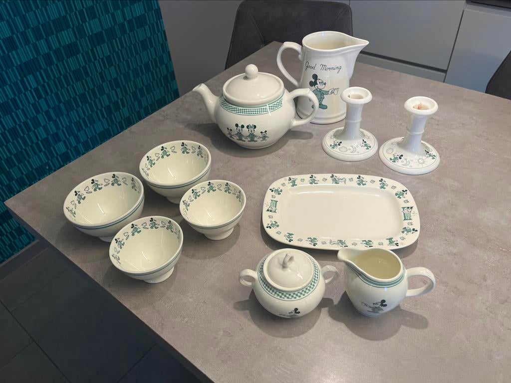 Groene set Donaldson servies - Royal Boch, Maison & Meubles, Enlèvement, Comme neuf, Autres types