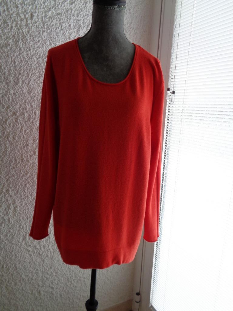 Pull rouge .Marque: La La T. 40/42, "LA LA SHE GOCS"., Enlèvement ou Envoi, Porté, Rouge