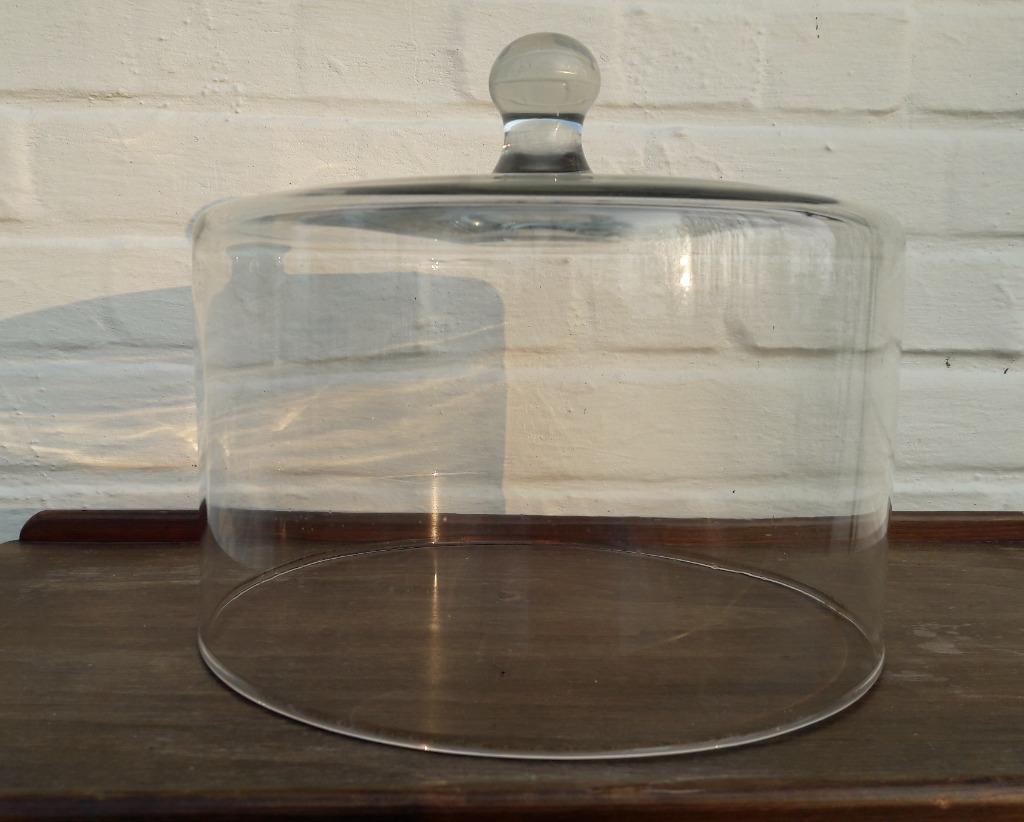 grote glazen kaasstolp diameter 28 cm hoogte 25 cm, Ophalen of Verzenden, Zo goed als nieuw, Glas, Overige typen
