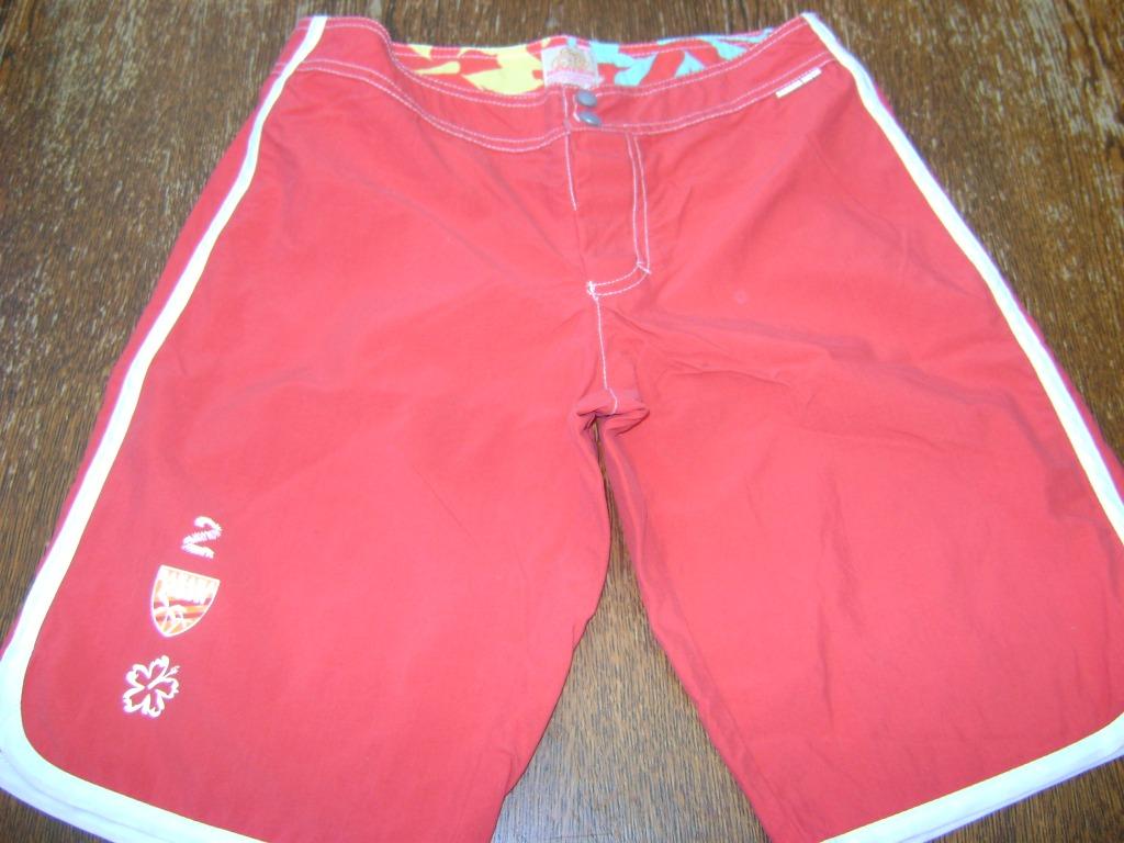short Banana Moon rouge et marron, Enlèvement ou Envoi, Autres couleurs, Banana Moon, Maillot de bain ou Short