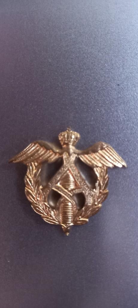 militaire kepi en baret-insignes officiersadministratie, Ophalen of Verzenden, Embleem of Badge