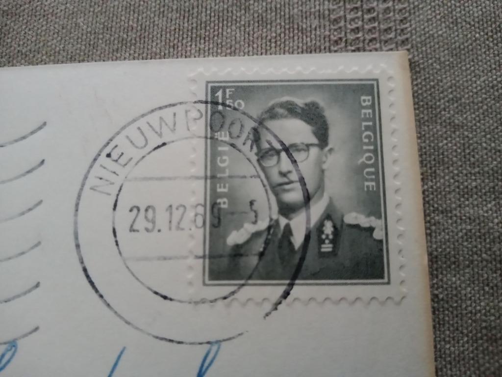 Postzegel Boudewijn 1F50 afgestempeld 29-12-1969, Ophalen of Verzenden