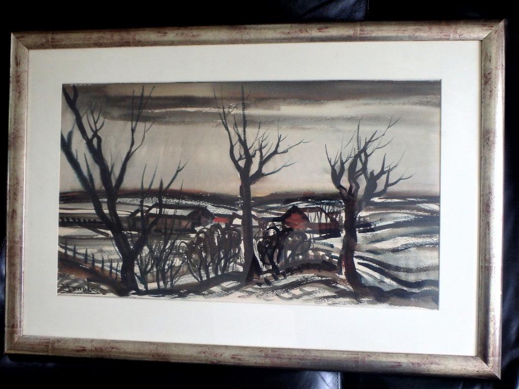 Limburg ? in de winter - Jacques Mels (1899-1974), Antiek en Kunst, Kunst | Schilderijen | Klassiek, Ophalen of Verzenden