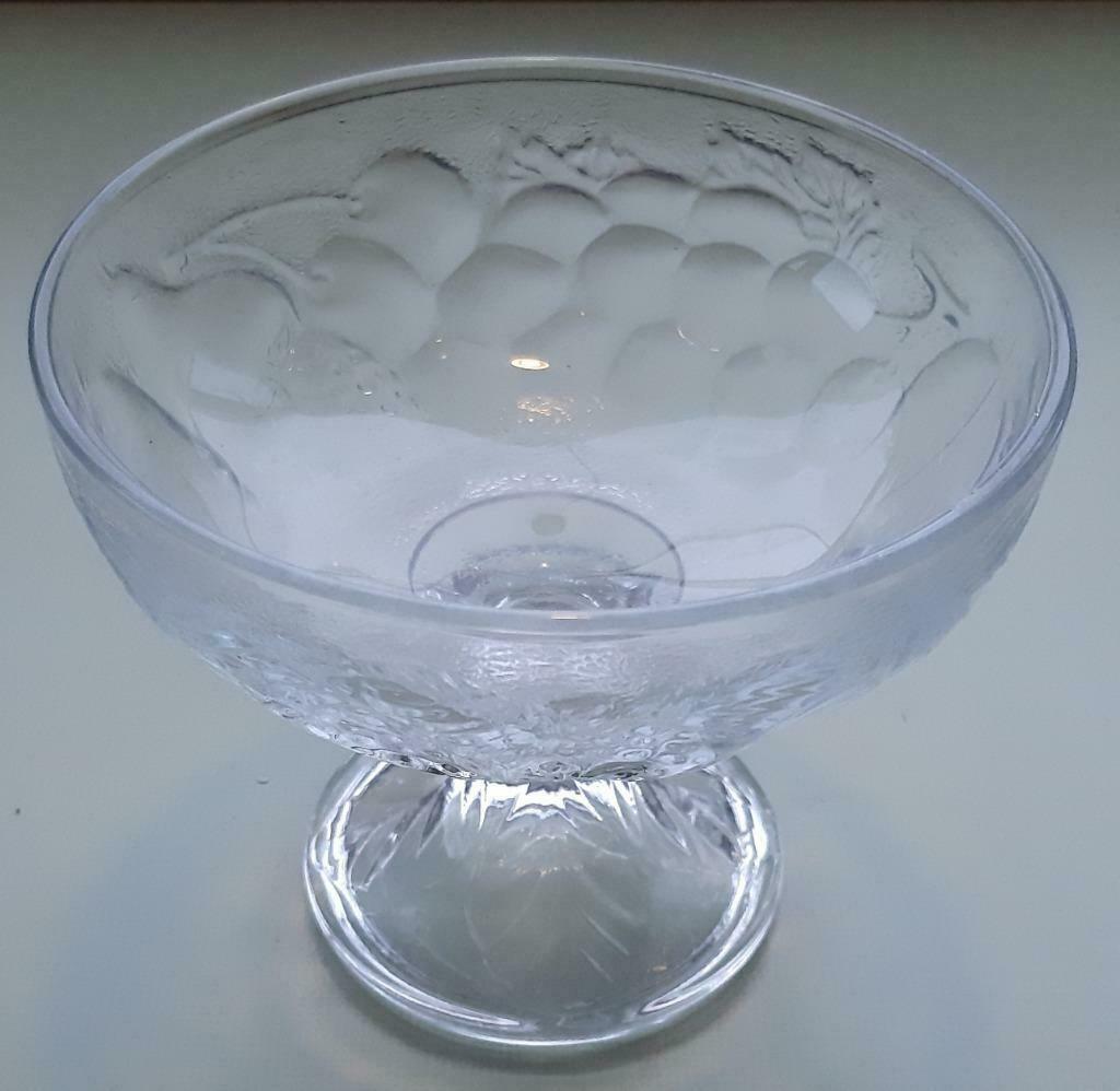 4 kristal glazen ijscoupes, Ophalen of Verzenden, Zo goed als nieuw, Glas, Kom(men)