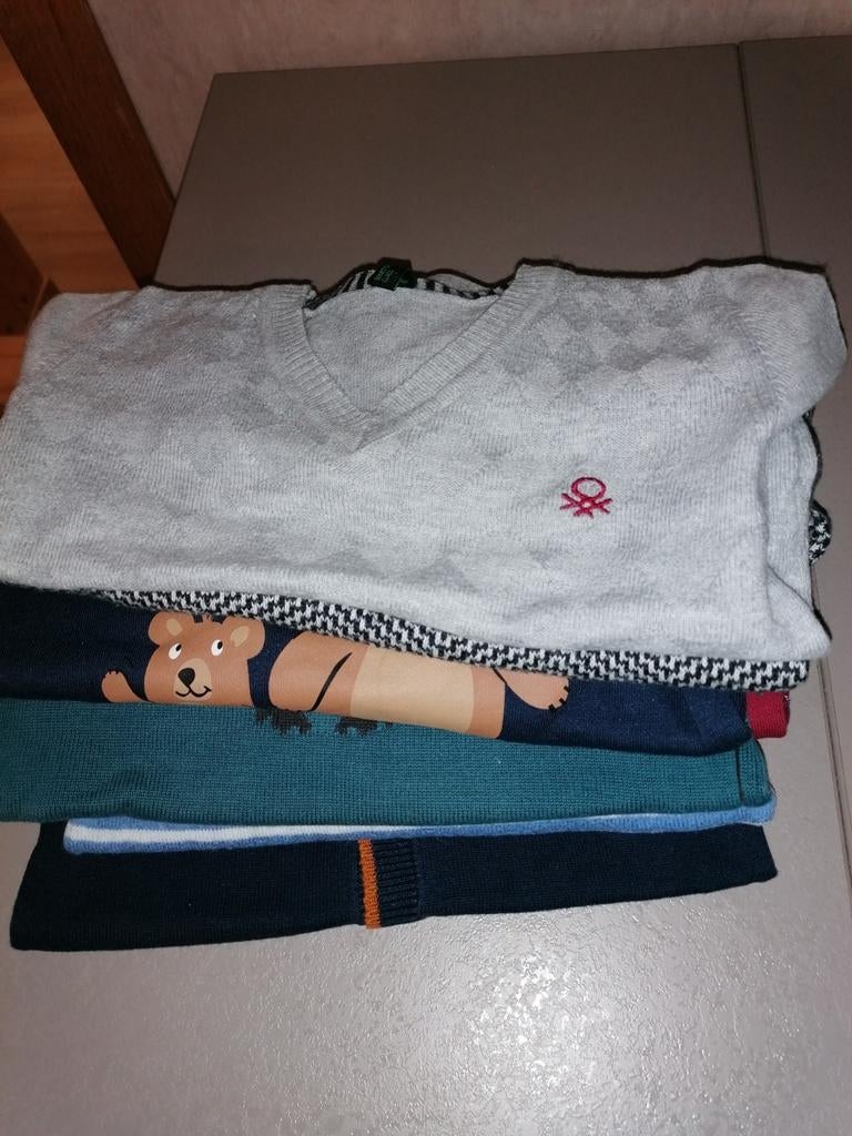 Pakket jongens 6 pulls en 2 jacket maat 86, Enlèvement, Utilisé