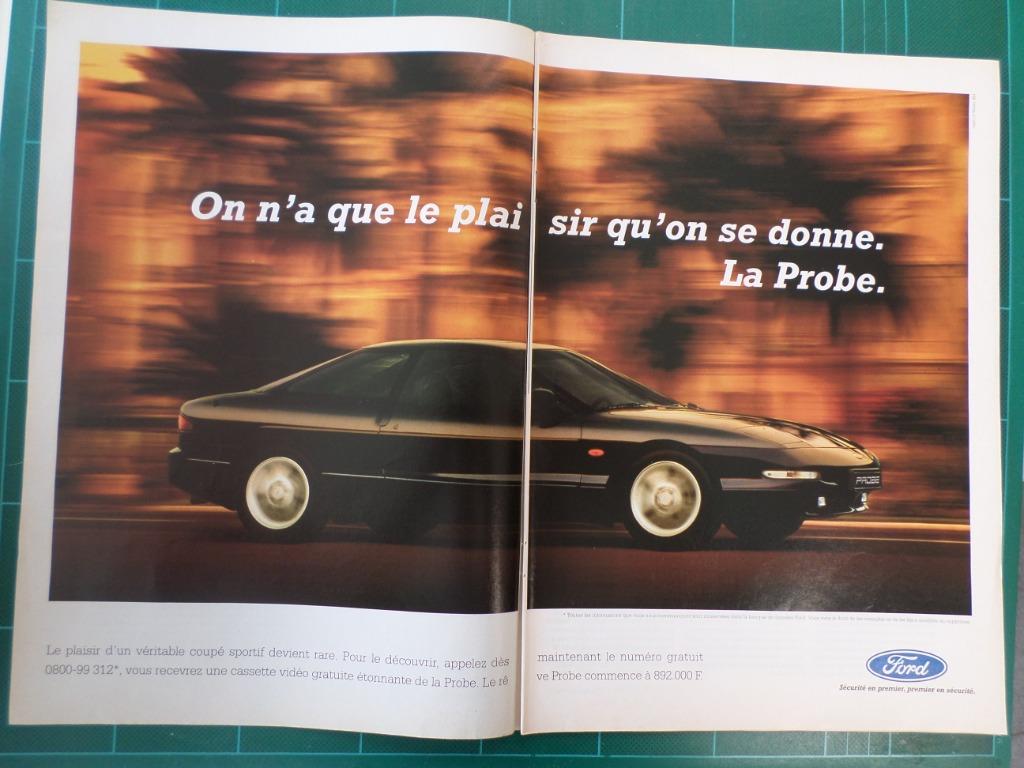 Ford Probe - publicité papier - 1996, Ophalen of Verzenden, Gebruikt, Overige typen