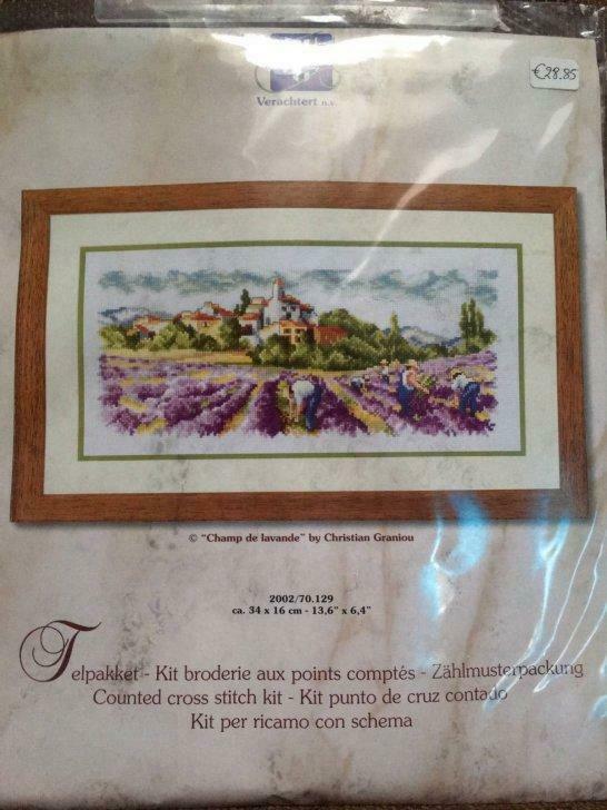Provence Borduurkit met garen -50% nu 24.45€, Ophalen of Verzenden, Nieuw