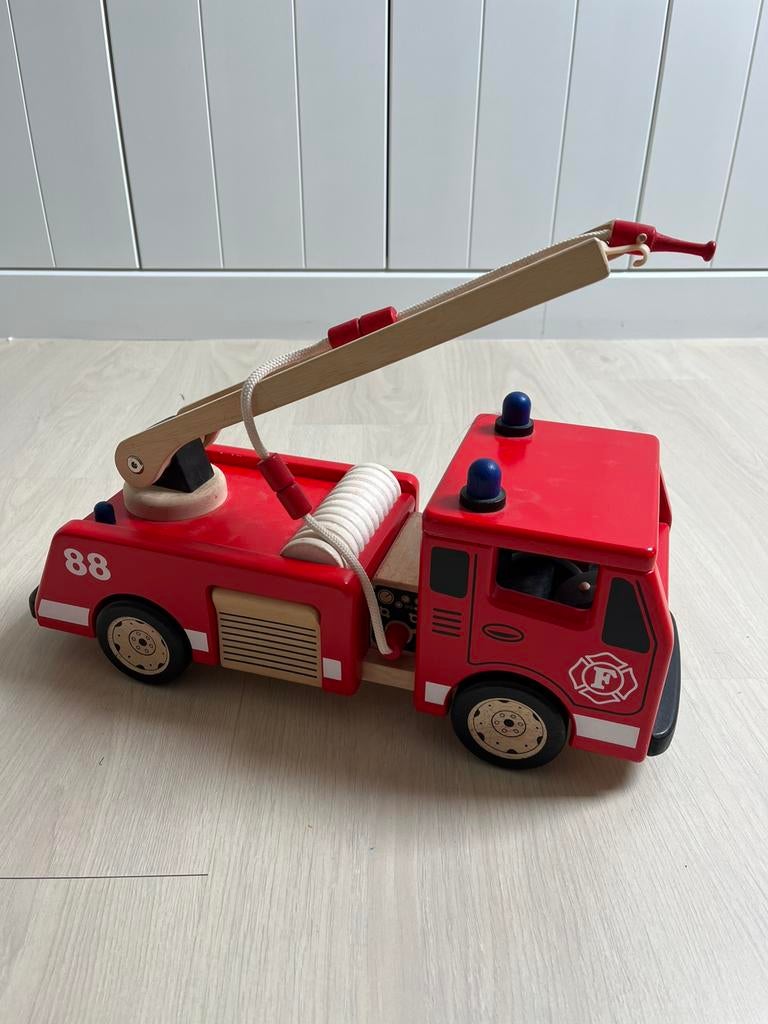 Pintoy houten brandweerwagen, Enlèvement ou Envoi, Comme neuf