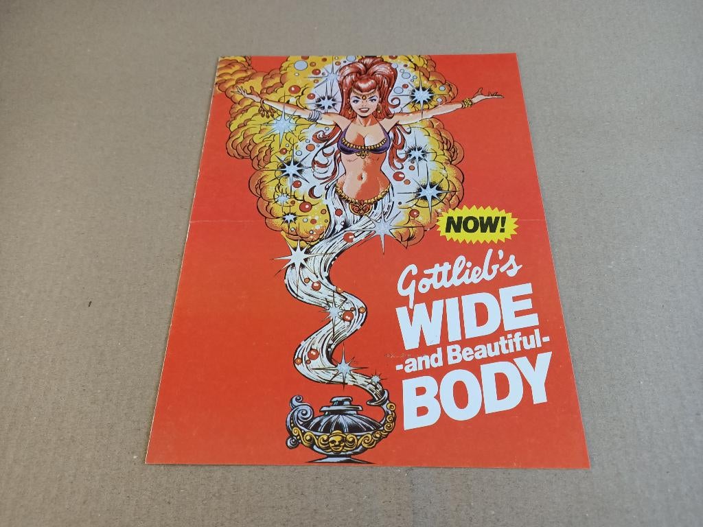 Flyer/ Folder: Gottlieb Genie (1979) Flipperkast, Verzamelen, Automaten | Flipperkasten, Verzenden, Flipperkast, Gottlieb