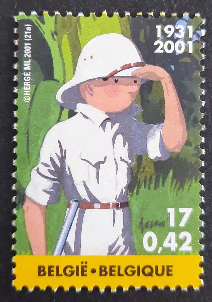 België: OBP 3048 ** Kuifje 2001., Frankeerzegel, Ophalen of Verzenden, Zonder stempel, Postfris