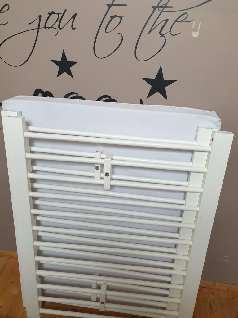 wit park/ baby box, Ophalen, Zo goed als nieuw, Vierkant, In hoogte verstelbaar