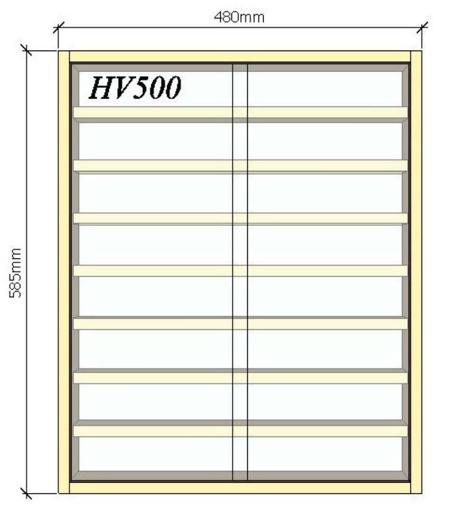 Vitrine HV500 geschikt voor o.a Mercedes,Daf, Volvo,enz.1:87, Ophalen of Verzenden, Nieuw, Auto, Overige merken