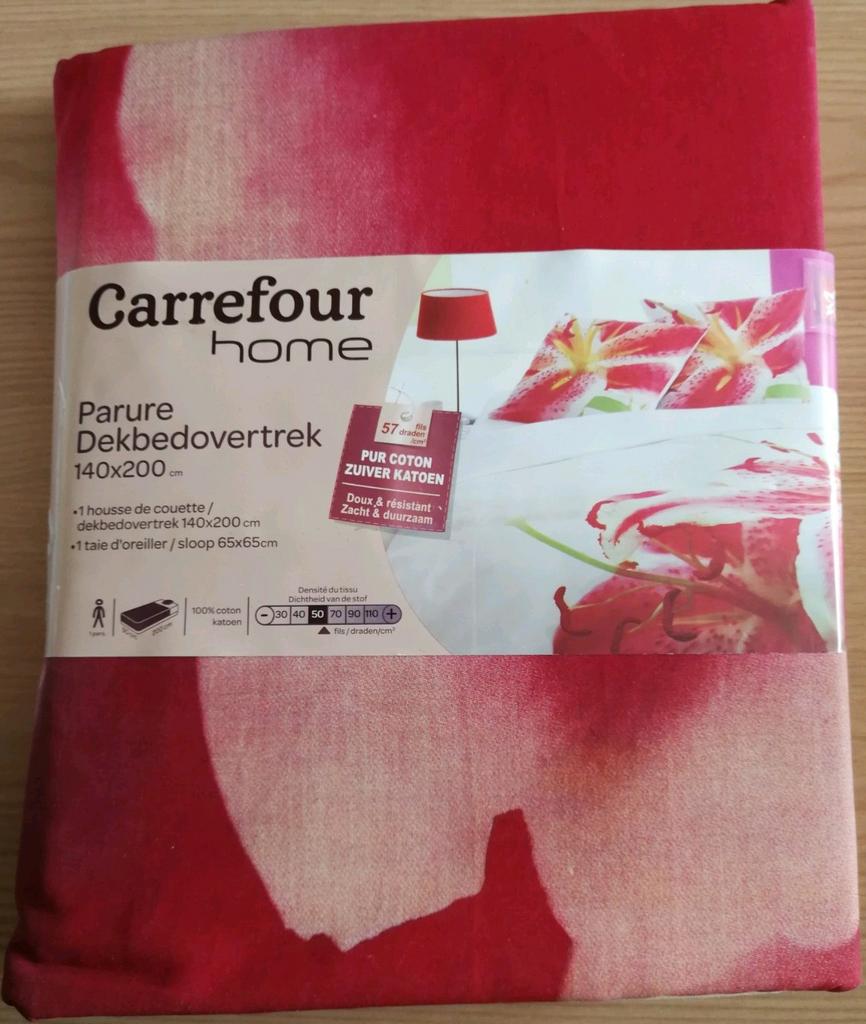 Hausse de couette 140x200 +1 taie 65x65, Enlèvement, Neuf, Une personne, Housse de couette