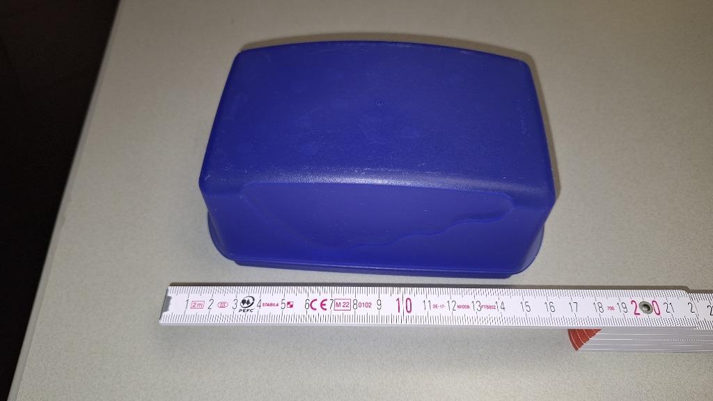 Tupperware botervlootje blauw, Huis en Inrichting, Ophalen of Verzenden, Gebruikt, Blauw