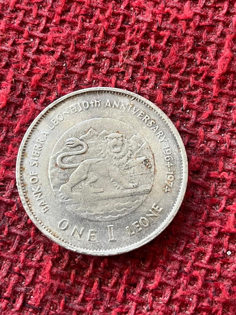 Oude munt Siera Leone - One Leone 1964-1974, Enlèvement