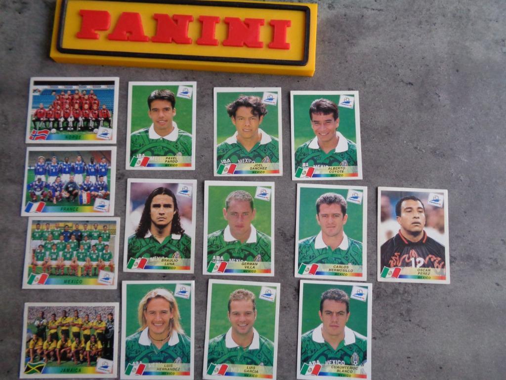 AUTOCOLLANTS DE FOOTBALL PANINI COUPE DU MONDE FRANCE 98 14X, Envoi