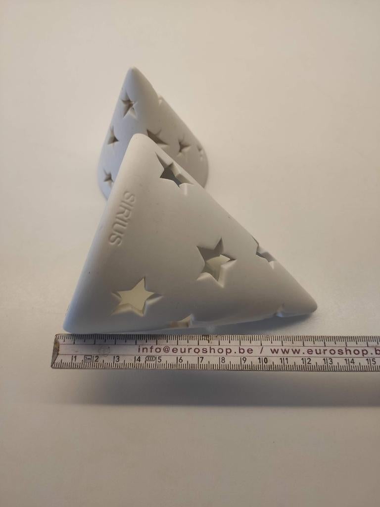 Kerstboom Sirius, mini, wit, steen, 2 stuks,, Diversen, Kerst, Ophalen, Gebruikt