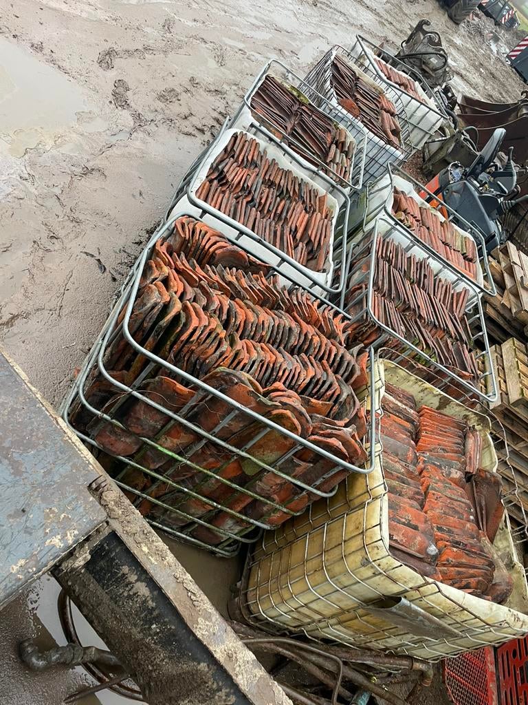 Boomse dakpannen, Doe-het-zelf en Bouw, Ophalen, Gebruikt, Steen of Klei, 15 m² of meer