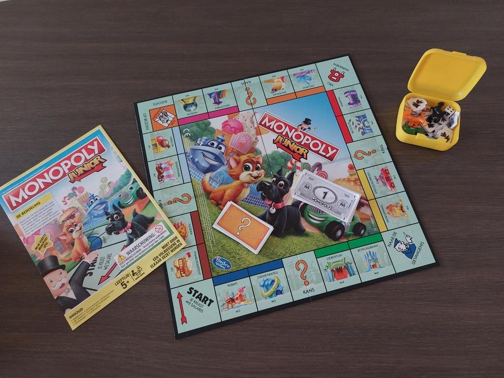 Monopoly junior, Hobby & Loisirs créatifs, Jeux de société | Autre, Trois ou quatre joueurs, Enlèvement ou Envoi, Utilisé, HASBRO