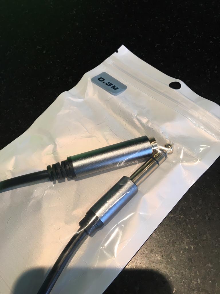 Micro rallonge jack 0,3 mètre 6,3 mm, Enlèvement ou Envoi, Neuf