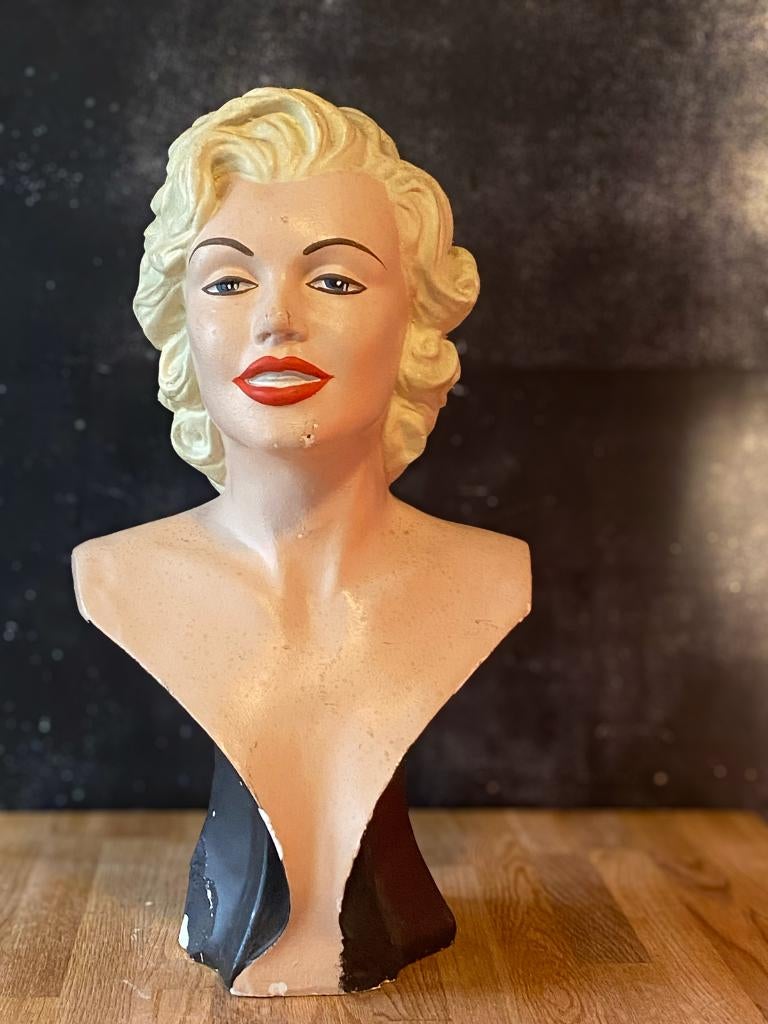 Buste en plâtre de Marilyn Monroe, Antiquités & Art, Curiosités & Brocante, Enlèvement