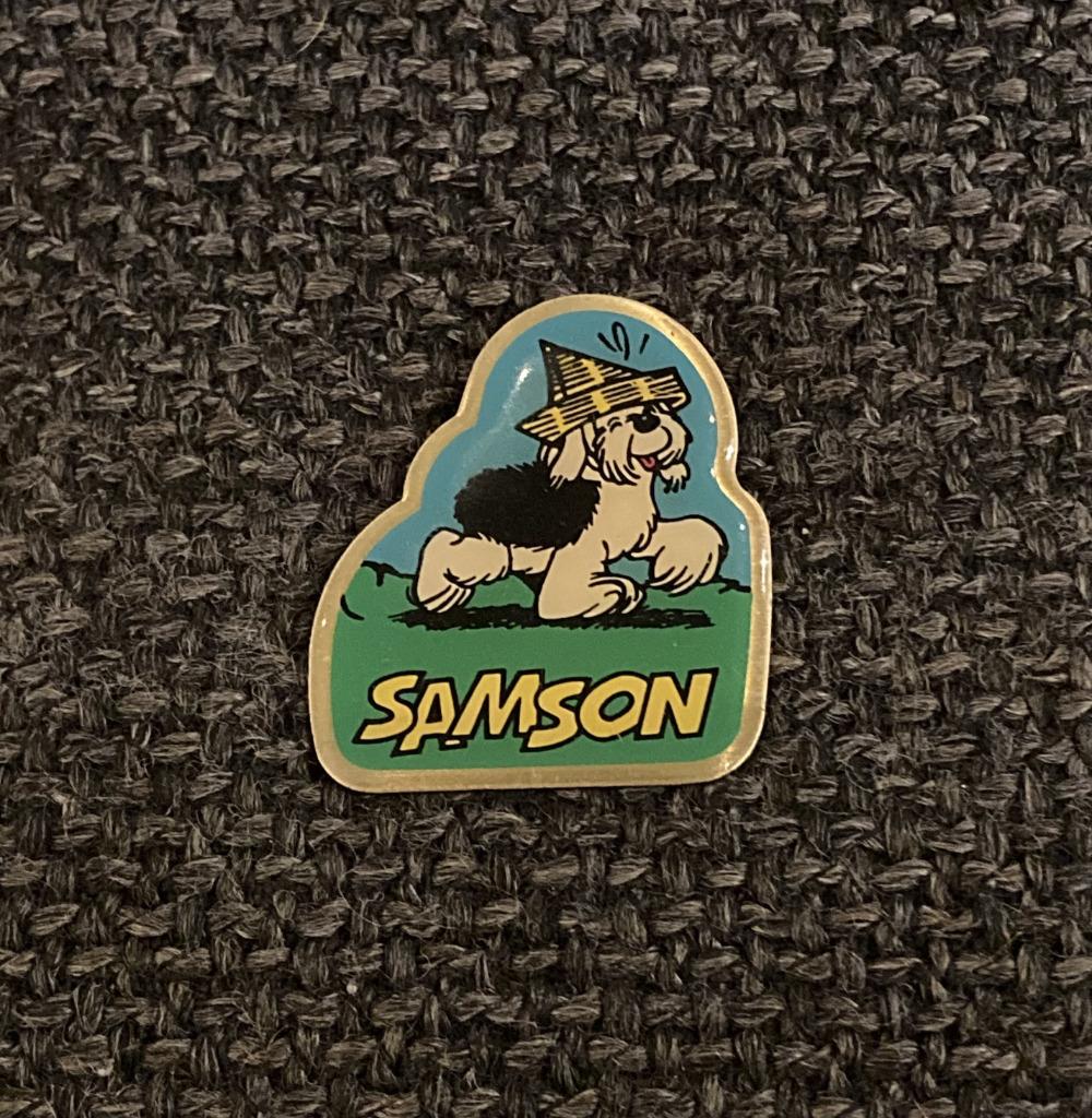 PIN - SAMSON, Verzamelen, Verzenden, Gebruikt, Figuurtje, Speldje of Pin