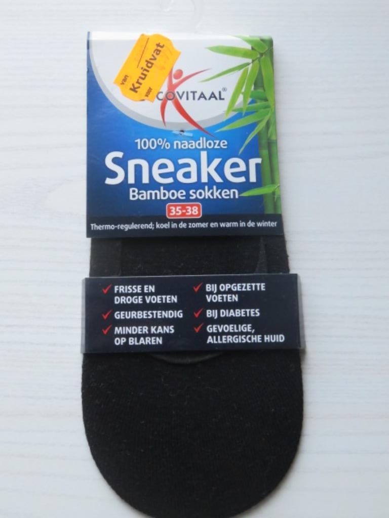 Naadloze Sneaker Bamboesokken - nieuw  - sokken  - mt 35-38, Kleding | Dames, Sokken en Kniesokken, Zwart, Maat 35 t/m 38, Nieuw