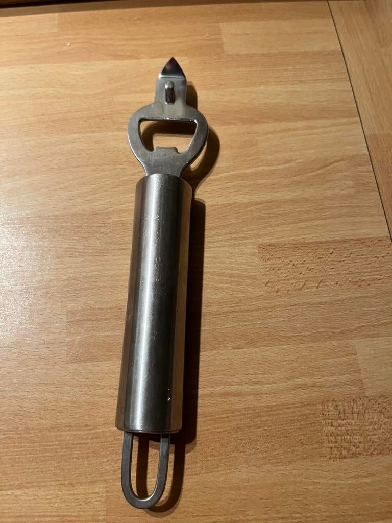 Flesopener metaal, Ophalen of Verzenden, Zo goed als nieuw, Flesopener