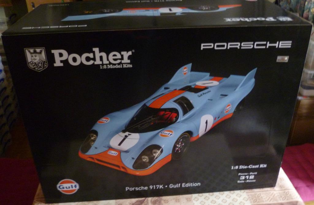 Pocher porsche 917K Gulf Edition 1/8, Ophalen, Nieuw, 1:5 t/m 1:8, Auto