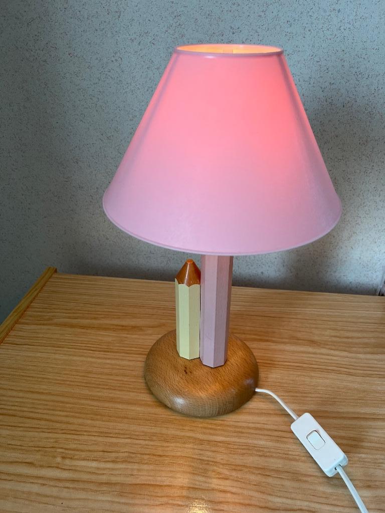 Lampe de chevet pour enfants, Maison & Meubles, Enlèvement, Utilisé, Bois