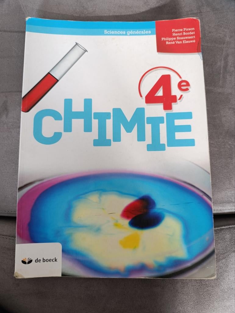 Libre chimie 4eme, Enlèvement, Utilisé, Chimie