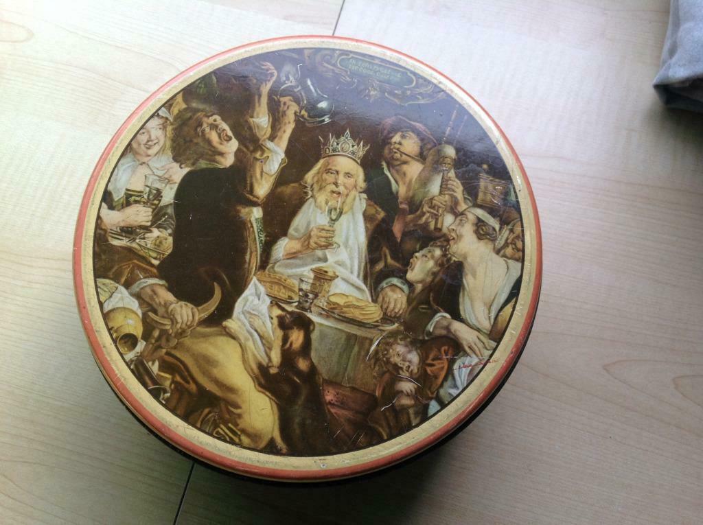 vintage blikken doos demaret, Antiek en Kunst, Ophalen of Verzenden