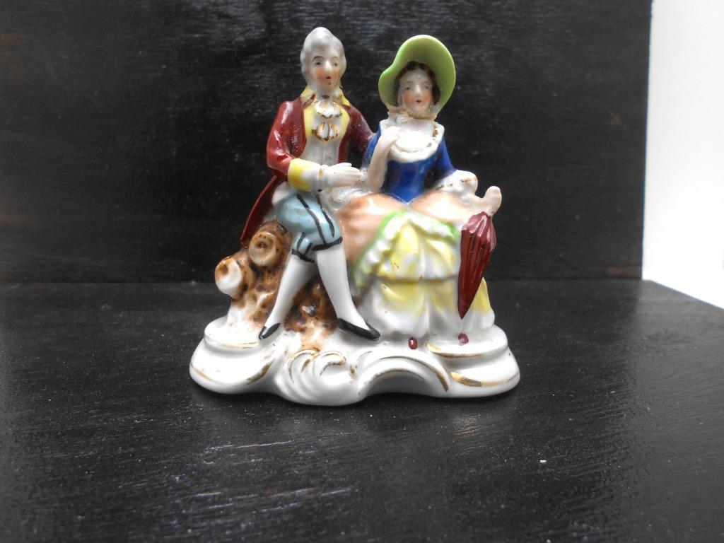 ancienne figurine porcelaine Couple romantique, Antiquités & Art, Enlèvement ou Envoi
