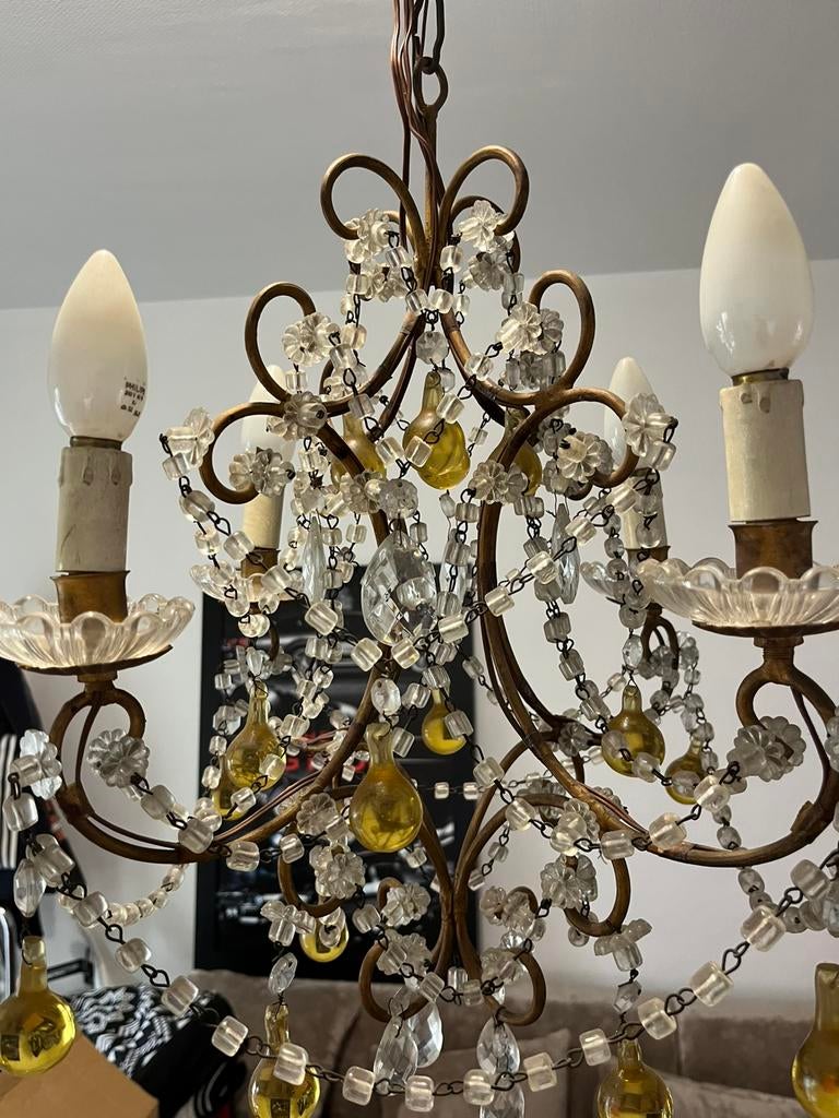 Lustre baroque, Ophalen of Verzenden, Gebruikt, Metaal