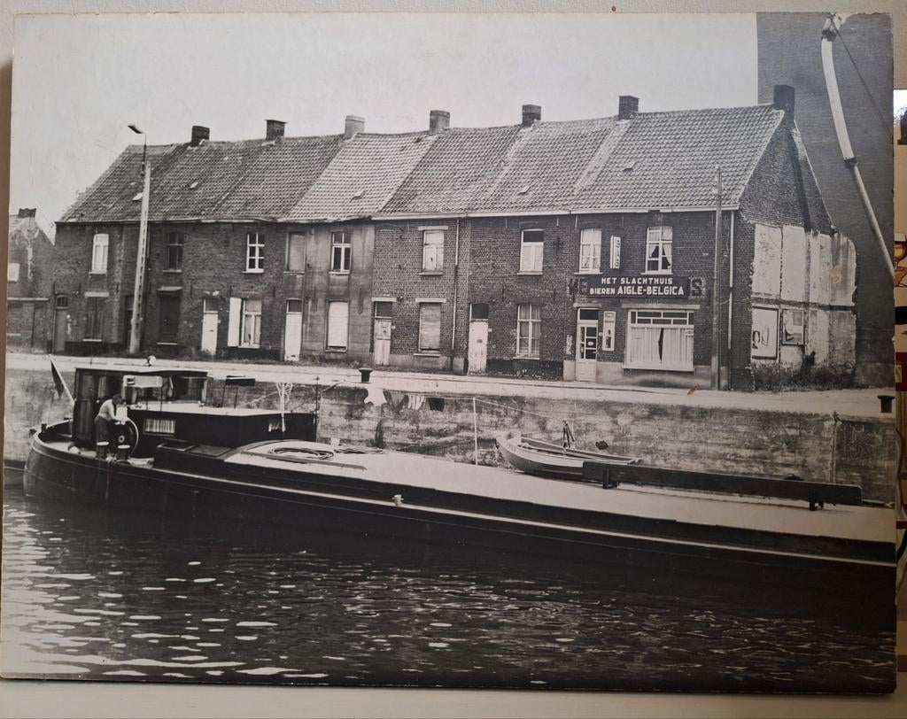 Oude foto vaart Roeselare bieren Aigle Belgica Bab bier, Ophalen, Foto