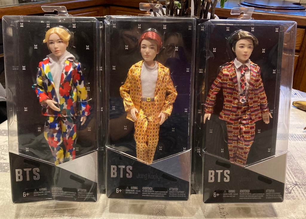 BTS poppen,Jin,Jung Kook,Jimin.Pp st, Ophalen of Verzenden, Nieuw, Overige typen