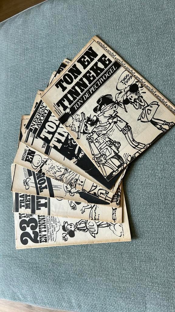 Franquin Ton en Tinneke 1974 reeks Pep weekblad, Ophalen of Verzenden, Zo goed als nieuw